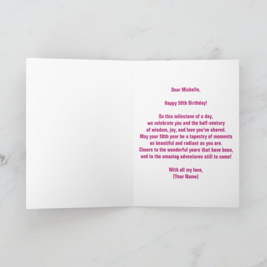 Jubiläumsflüge auf Balloons Lights Jagd Fahnen 50. Karte (Innenseite)