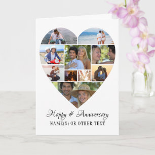 Jubiläumsfoto Collage Custom Karte