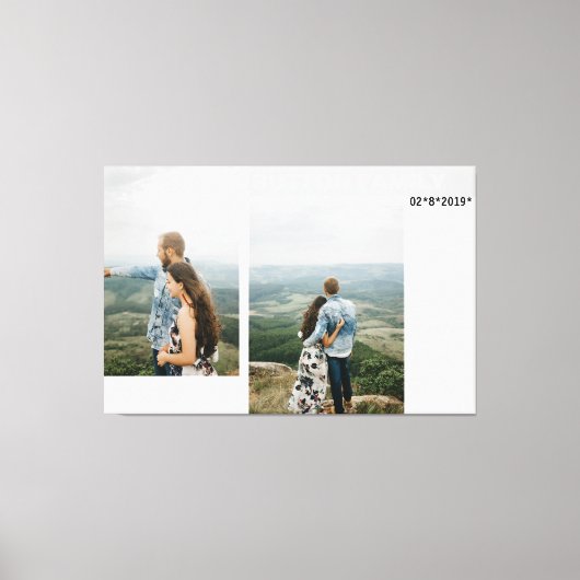 Jubiläumsfoto Collage Leinwanddruck (Vorderseite)