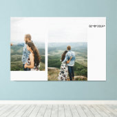 Jubiläumsfoto Collage Leinwanddruck (Insitu (Holzboden))