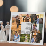 Jubiläumsfoto Collage Sie sind die One Gray Fotoplatte<br><div class="desc">Moderne Foto Collage, die Sie mit 7 Ihrer Lieblings-Fotos personalisieren können. Die Vorlage ist für Sie bereit, um Ihre Fotos hinzuzufügen, und arbeitet im Uhrzeigersinn von oben verlassen. Ihre Fotos sind Set vor einem schlichten und stilvollen grauen Hintergrund. Der Wortlaut lautet "Sie sind derjenige" in moderner überdimensionaler Schrift und lässiger...</div>