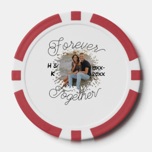 JUBILÄUMSFOTO FÜR PAARE AUF EWIG POKERCHIPS