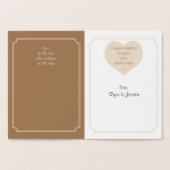 Jubiläumsfoto-Karte Folienkarte (Innenseite)