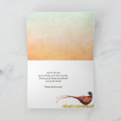 Jubiläumsfreund Pheasant Game Bird Karte (Innenseite)