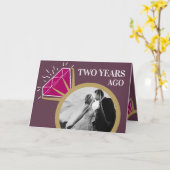 Jubiläumsgarnet jetzt Foto Karte (Gelbe Blume)