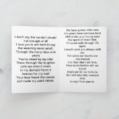 Jubiläumsgedicht Karte (Innenseite)