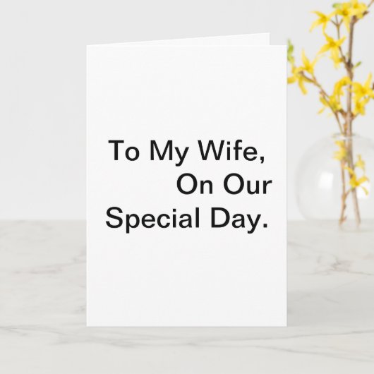 Jubiläumsgedicht Karte (Gelbe Blume)