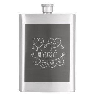 Jubiläumsgeschenk Chalk Herz Flachmann