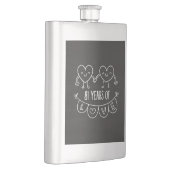 Jubiläumsgeschenk Chalk Herz Flachmann (Rechts)