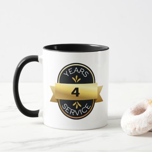 Jubiläumsgeschenk für die Anerkennung von Mitarbei Tasse (Mit Donut)