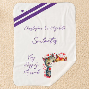 Jubiläumsgeschenk für Ehefrau Seeleute niedlicher  Sherpadecke