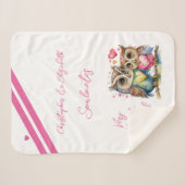 Jubiläumsgeschenk für Ehefrau-Seeleute Sherpadecke (Vorderseite (Horizontal))