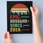 Jubiläumsgeschenk für Ihm epischen Ehemann Flyer (Hand)