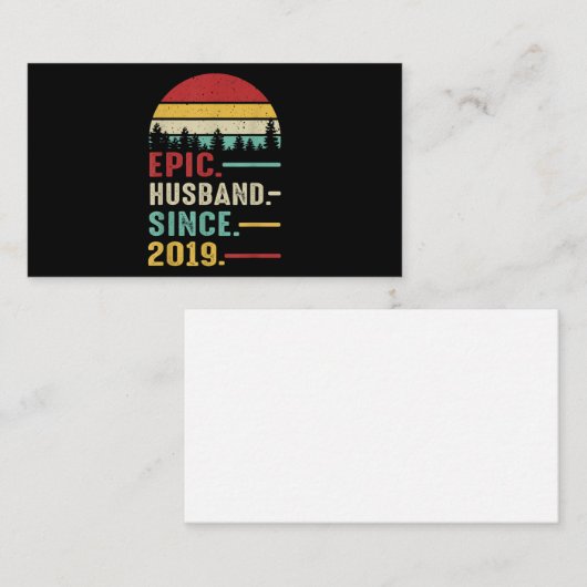 Jubiläumsgeschenk für Ihm epischen Ehemann Mitteilungskarte (Vorne/Hinten)