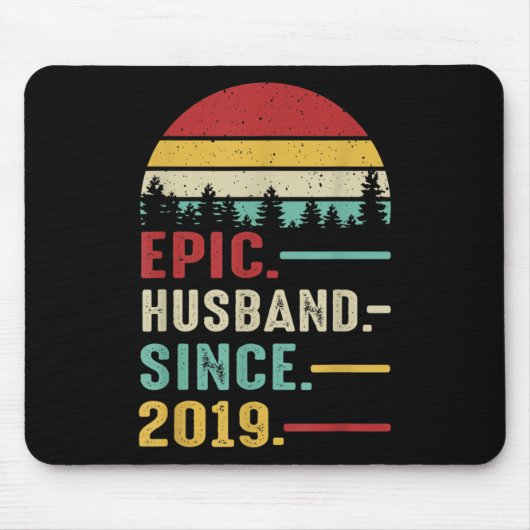 Jubiläumsgeschenk für Ihm epischen Ehemann Mousepad (Vorne)