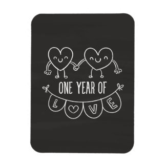 Jubiläumsgeschenk für Ihr Chalk Foto Magnet