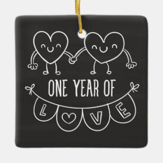 Jubiläumsgeschenk für ihr Chalk Square Ornament