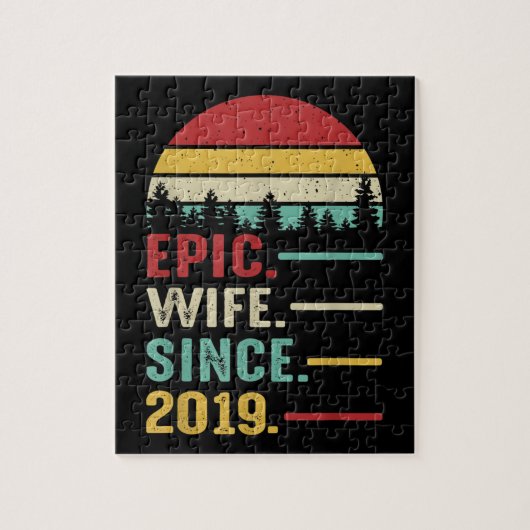 Jubiläumsgeschenk für Ihre epische Ehefrau Puzzle (Vertikal)