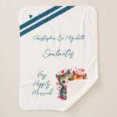 Jubiläumsgeschenk für niedliche Katzen Sherpadecke (Vorderseite)