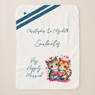 Jubiläumsgeschenk für niedliche Katzen Sherpadecke