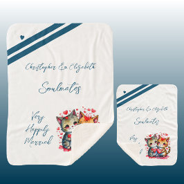 Jubiläumsgeschenk für niedliche Katzen Sherpadecke