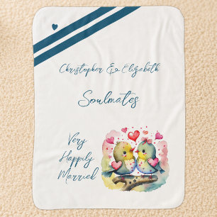 Jubiläumsgeschenk für niedliche Vögel Sherpadecke