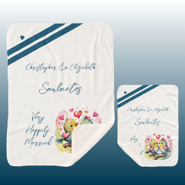 Jubiläumsgeschenk für niedliche Vögel Sherpadecke