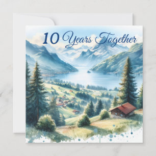 Jubiläumsgeschenk Schweizer Berge Karte