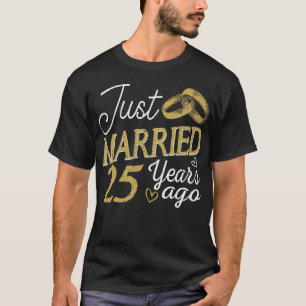 Jubiläumsgeschenk vor 25 Jahren verheiratet T-Shirt