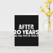 Jubiläumsgeschenke für Ehemann - Funny T - Shirt 2 Karte (Gelbe Blume)