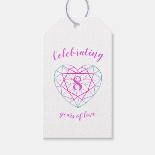 Jubiläumsgeschenke Geschenkanhänger (Vorderseite)