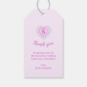 Jubiläumsgeschenke Geschenkanhänger (Rückseite)