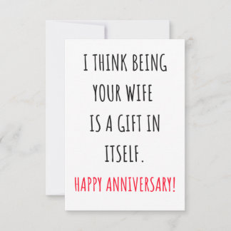 Jubiläumsgeschenke & Karten für Ehemänner 