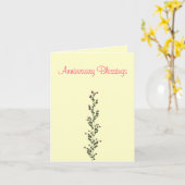 "Jubiläumsgesegnung" Karte (Gelbe Blume)