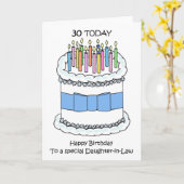 Jubiläumsglücke 30. Geburtstag Karte (Gelbe Blume)