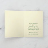 Jubiläumsgodeltern Yellow Rose Karte (Innenseite)