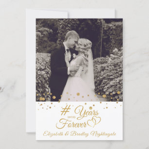 Jubiläumsgolden wirft JAHRE in ewiges Foto Einladung