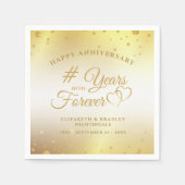 Jubiläumsgolden wirft Jahre in Neapel ein Serviette (Vorderseite)