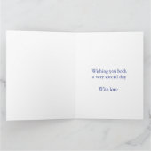 Jubiläumsgrösse Eltern Fotokarte Karte (Innenseite)