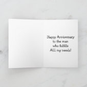 Jubiläumsgruss für ihn karte (Innenseite)