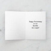 Jubiläumsgruss für Paar Karte (Innenseite)