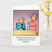 Jubiläumsgruss Grußkarte Spaß Karte (Gelbe Blume)