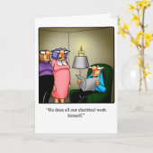 Jubiläumsgruss Spaß Grußkarte für ihn Karte (Gelbe Blume)