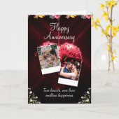 Jubiläumsgrüße von Rot und Weiß Moderne glückliche Karte (Gelbe Blume)