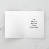 Jubiläumsgrusskarte des Spaßes Karte (Innenseite)