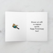 Jubiläumsgrüßkarte für ihren Spaß Karte (Innenseite)