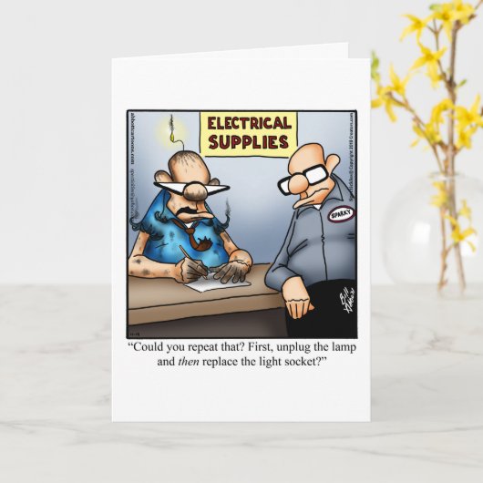 Jubiläumsgrüßkarte für Spaß Karte (Gelbe Blume)