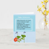 Jubiläumsgrüßkarte Karte (Gelbe Blume)