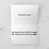 Jubiläumsgrusskarte Spaß Karte (Innenseite)