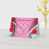 Jubiläumsherd und Sneaker Karte (Gelbe Blume)